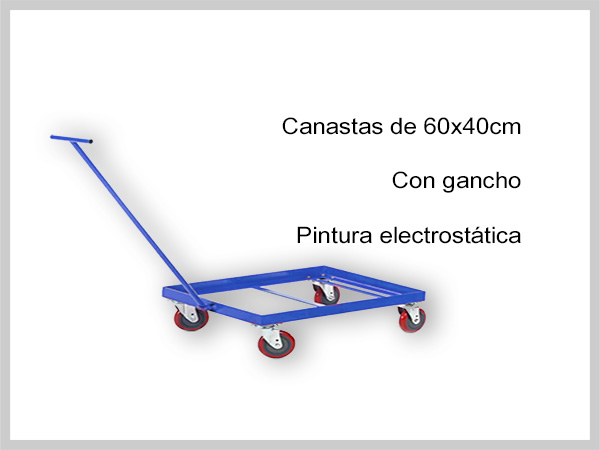 Carretilla portacanasta