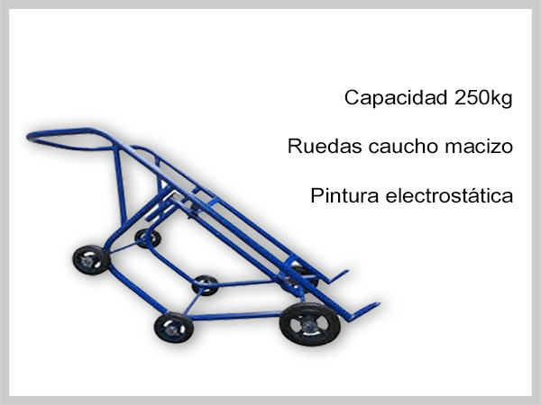 Carretilla porta canecas